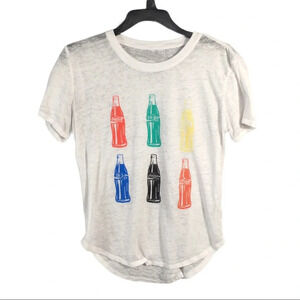 WS252 Coca Cola Collectors Burnout Shirt Top M